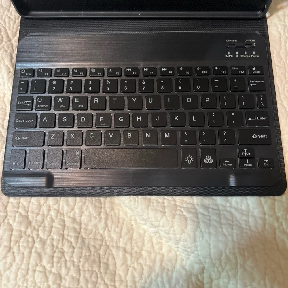Case with Keyboard For 9.7'' IPAD Folio Leather Stand Cover Black